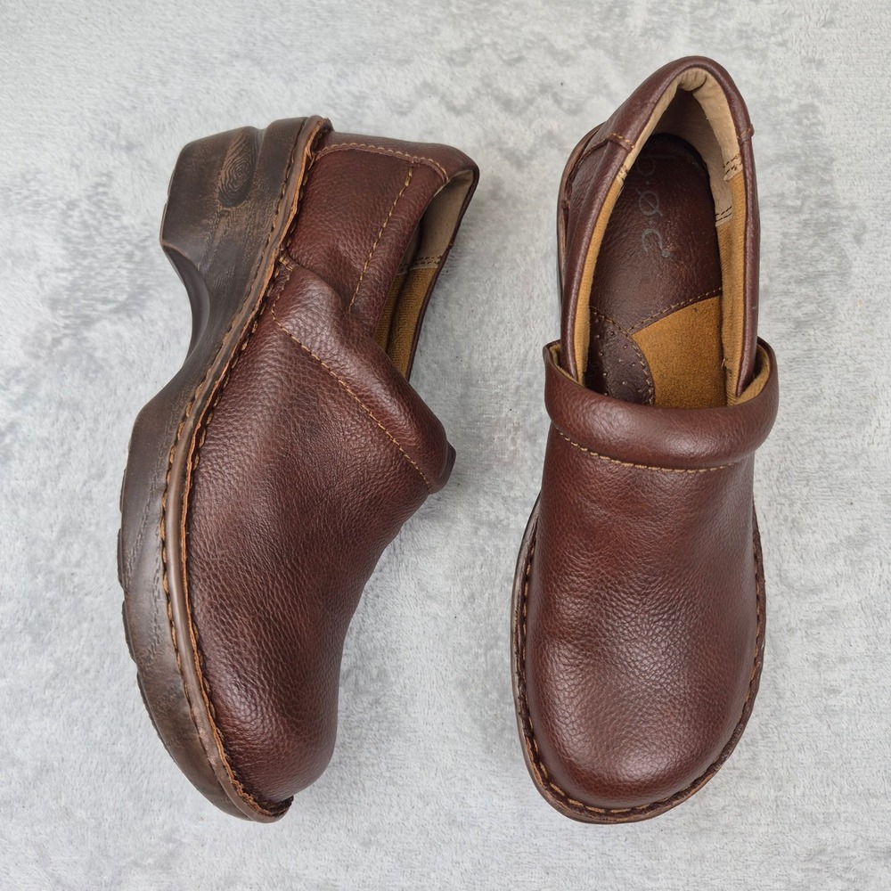 B.O.C. Khele Brown Faux Leather Clogs Platform Mules BC0039852 KHELE24 Womens 8M